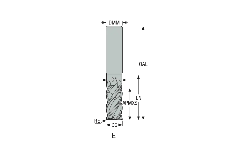 Концевая фреза MSC-060L12-R003S06EZ4-HSN