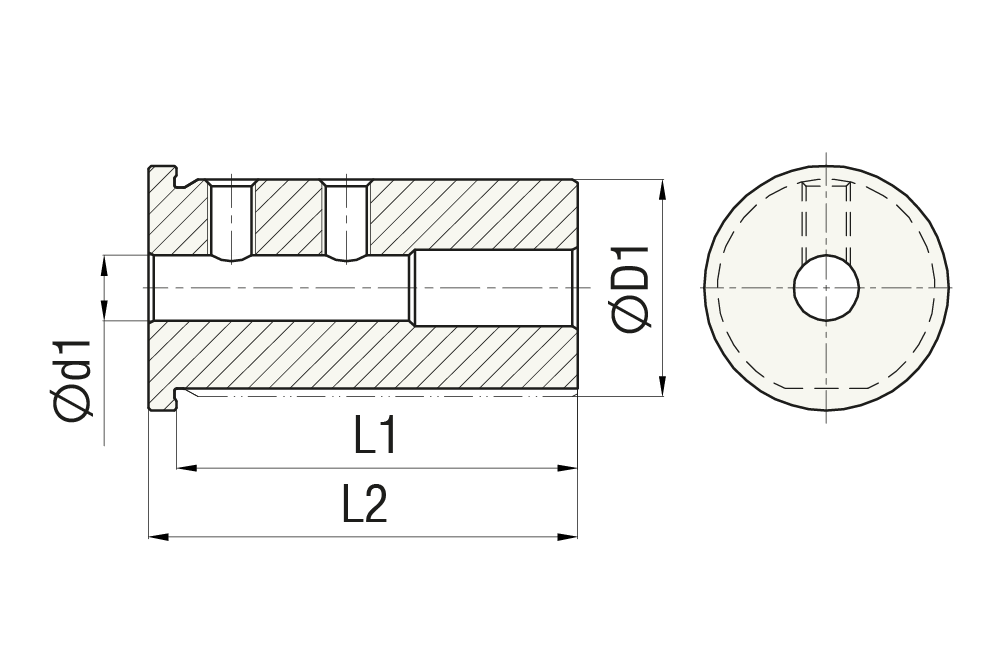 Переходная втулка RS-B0-6025, D1=60 d1=25