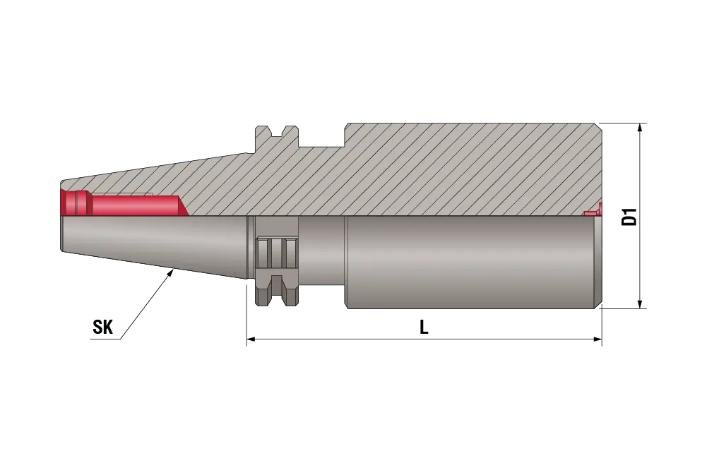 Заготовка оправки SK40-BORING BAR BLANK-DIA63.5-L160, SK40, D=63,5 мм, L=160 мм
