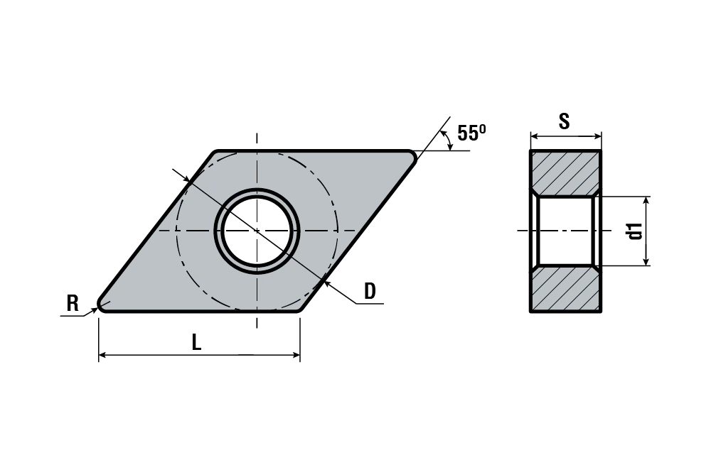 Токарные пластины DNMA