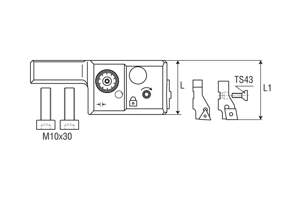 Прецизионная расточная головка для траверсы d200-800