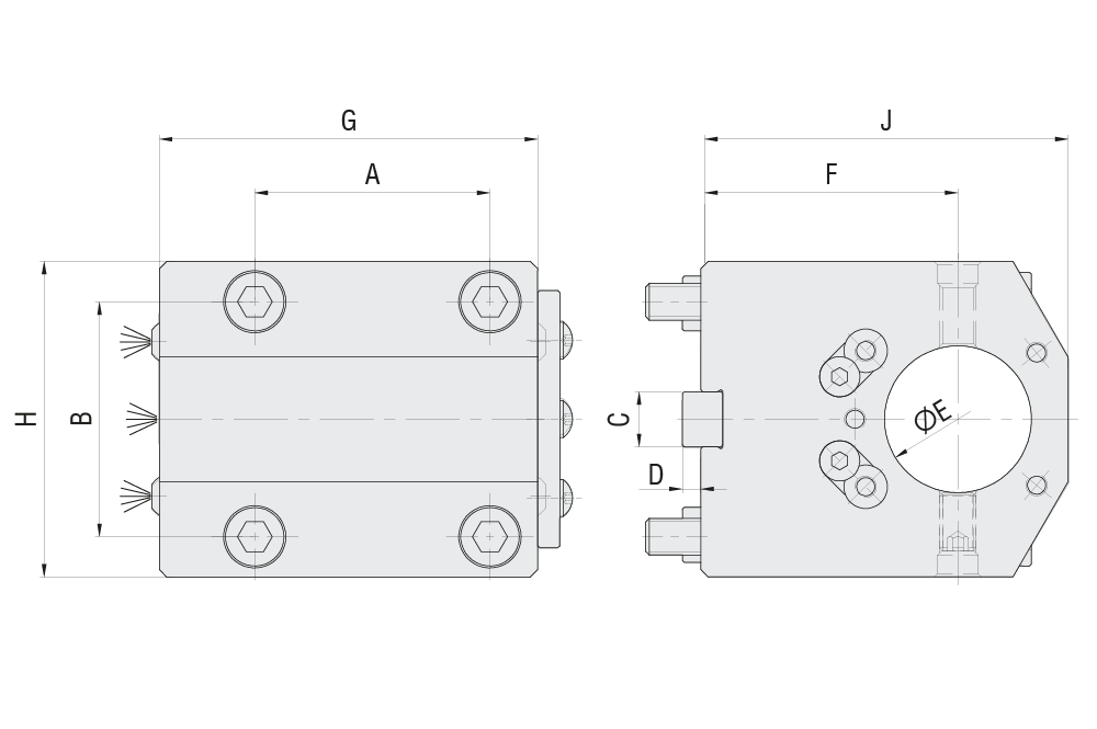 Инструментальный блок B45-SB-65-32C Аксиальный, тип крепления BMT45
