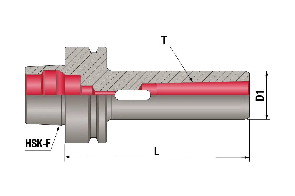 Оправка с конусом Морзе 2 HSK-63F-MT02-120 2.5G, HSK-F63, MT2, L=120 мм