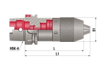 Патрон сверлильный HSK-A50-NCDC(1-13)-125, HSK-A50, зажим 1-13 мм, L=125,0 мм