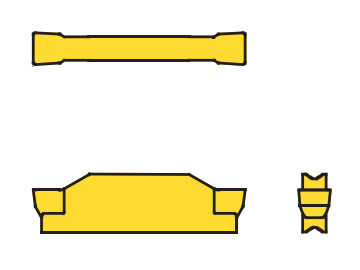 Сменные пластины для отрезки и обработки канавок (TD.)